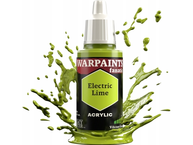 Army Painter The : Warpaints - Fanatic - Electric Lime | Hobby - Färg vattenbaserad - Modell Färg | GameStuff