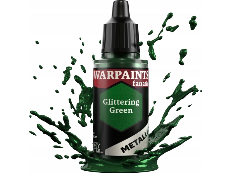 Army Painter Warpaints Fanatic Metallic: Glittering Žalias