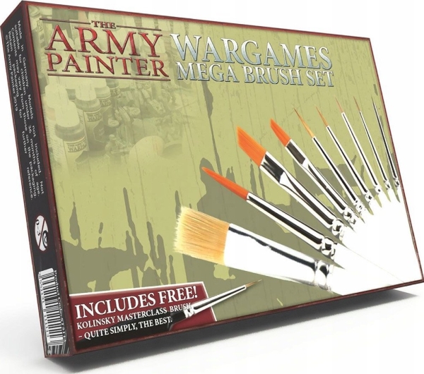 Army Painter The : Wargames Mega Brush Set (2023)