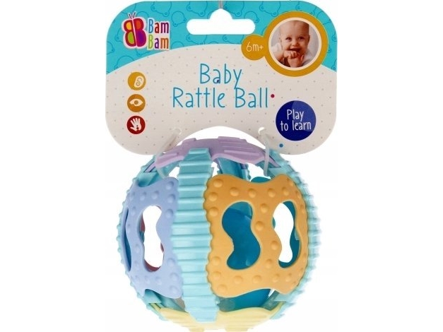 BamBam BAM BAM gummiboll-leksak Z DZW 12x18x12 pastell PBH 120 | Leksaker - För dom minsta - Tuggleksaker | GameStuff