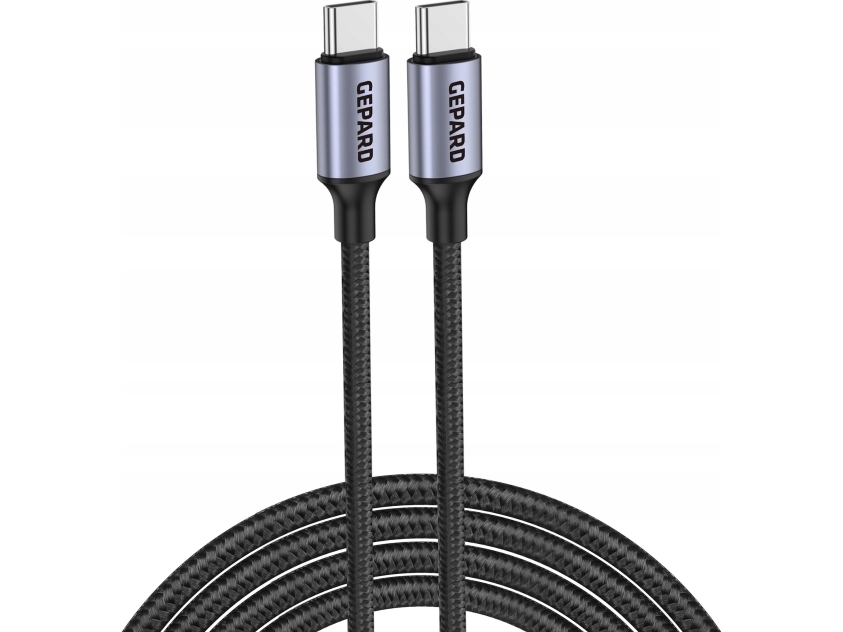 Kabel Usb Gepard Kabel Gepard Usb-C - Usb-C 60W Metalhoved 2M