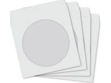 Herlitz SK CD/DVD-kuverter (selvklæbende) MED ØJNE HVID 1000 PAKNINGER