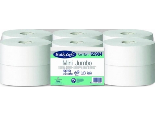 Bulky Soft Mini Jumbo Toiletpapir 120 M 65904 Bulkysoft Comfort