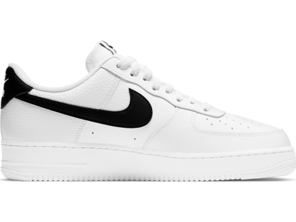 Nike Air Force 1 Low '07 White Black Pebbled Leather