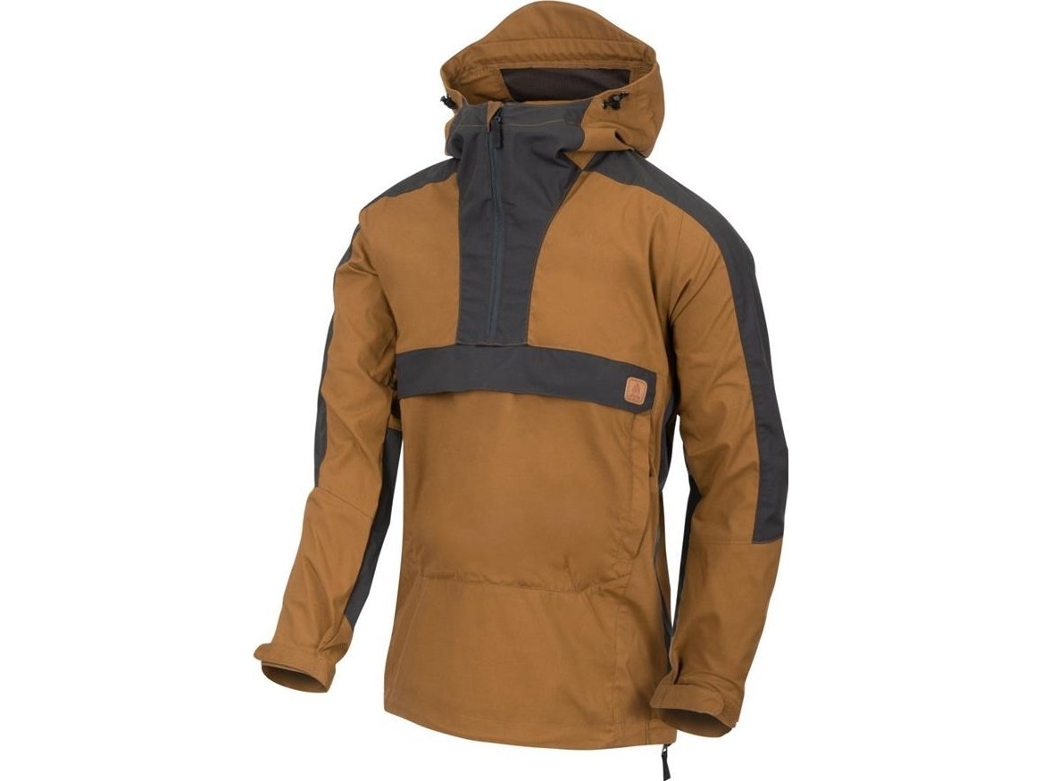 HELIKON WOODSMAN ANORAK JACKET COYOTE/ASH GREY (KU-WDN-DC-1185A) H SIZE CLOTHING TOP: SIZE S