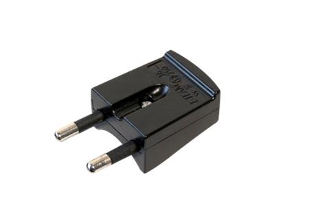 Verstärkter Flachstecker Ohne Schutzkontakt 16A 250V Ip20, Polycarbonat – Schwarz