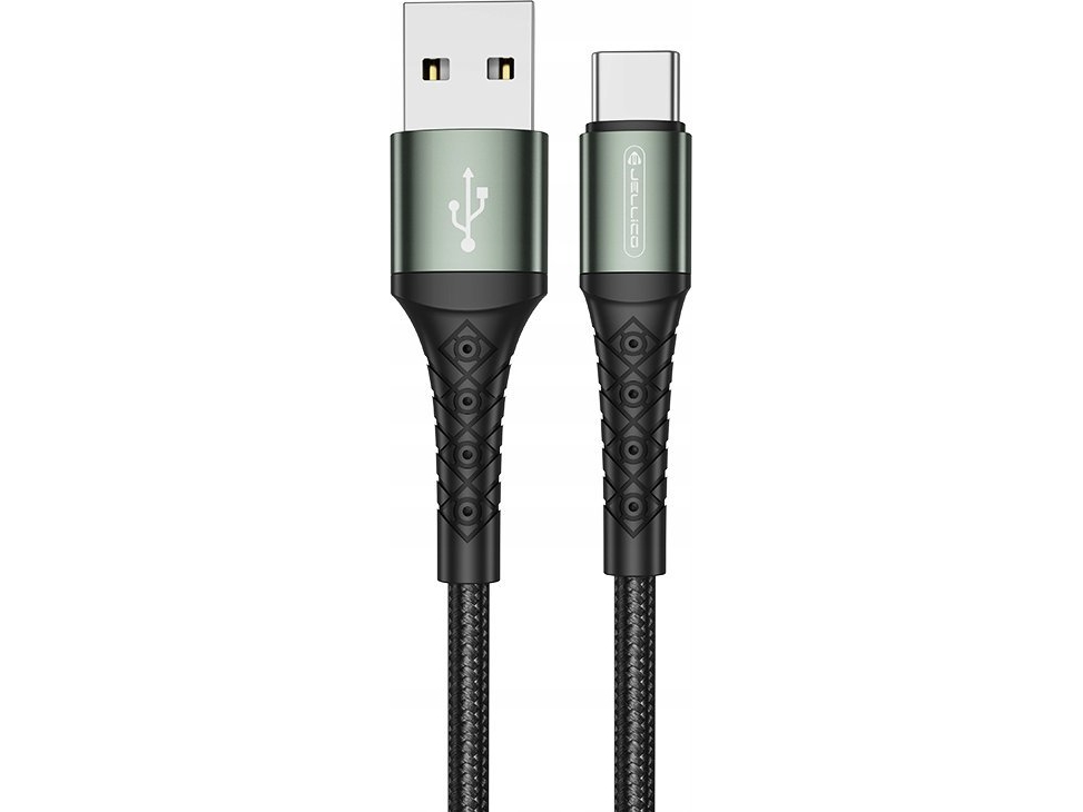Jellico Usb-Kabel Jellico Kabel B12 Usb-C 3.1A 2 M Schwarz