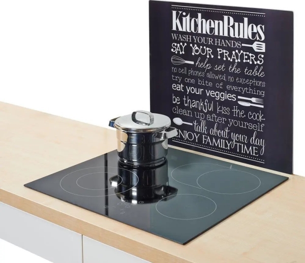 Zeller KITCHEN RULES lasinen suojalevy liedelle - suuri, ZELLER