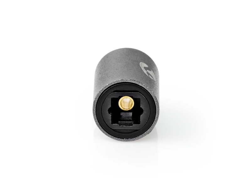 Nedis Catb25940gy, Kabelsplitter, Anthrazit, Aluminium, Toslink, 2X Toslink