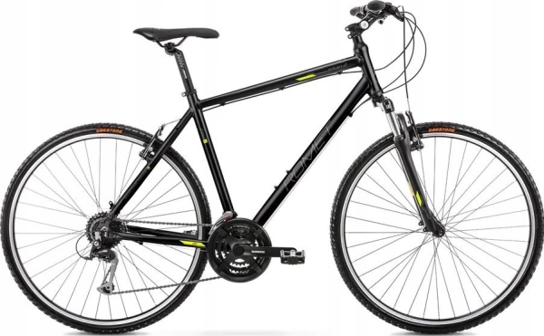 Cykel Romet Orkan 2024 Black Lime   Størrelse: