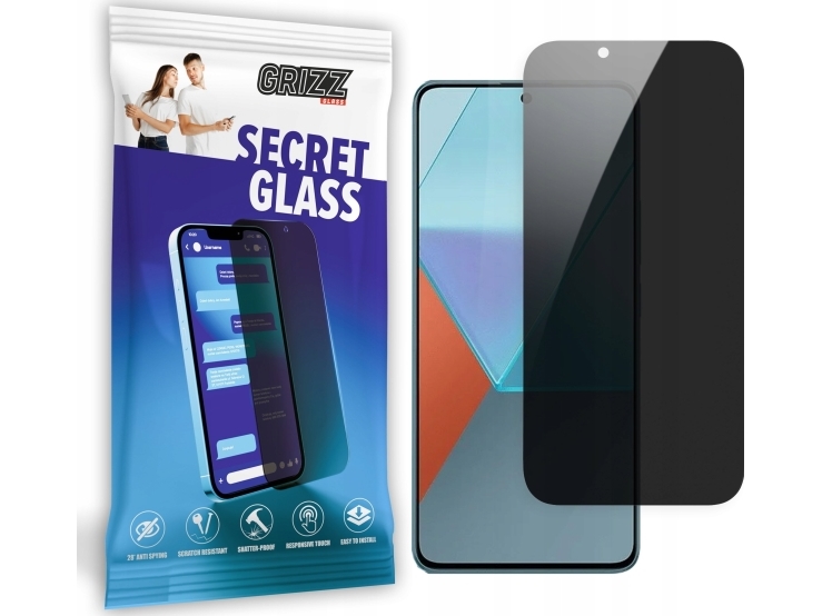 Grizzglass Secretglass Privacy Glass Til Xiaomi Redmi Note 13 Pro 5G