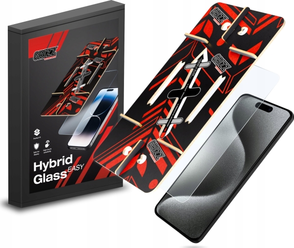 Grizzglass Hybridglass Easy Hybridglas Til Apple Iphone 15 Pro