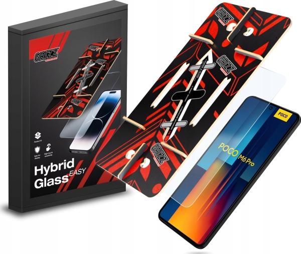 Grizzglass Hybridglas Hybridglass Easy Til Xiaomi Poco M6 Pro 4G