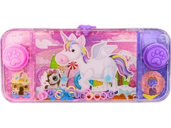 LeanToys Purple Water Arcade Game Magic Unicorns Pad Console