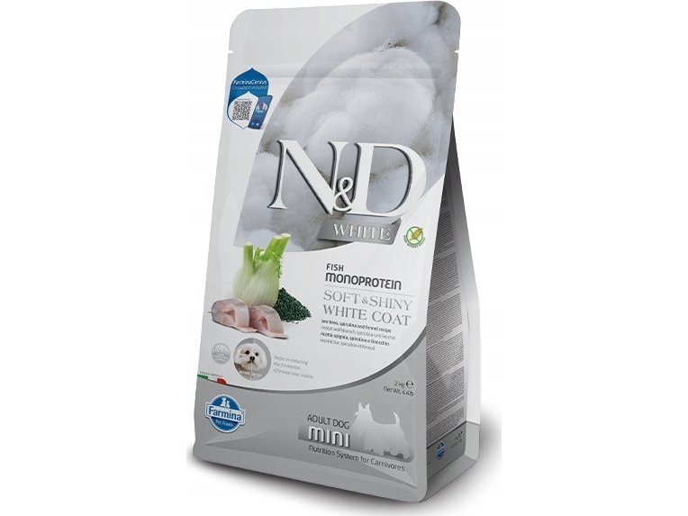 Farmina N&Ampd Seebarsch, Spirulina Und Fenchel Adult Mini - Trockenfutter Für Hunde - 2Kg