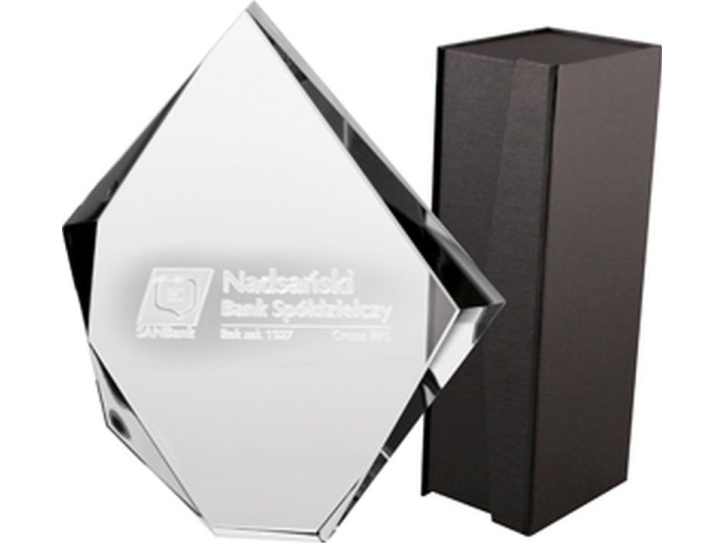 Victoria Sport 3D-indgraveret glastrofæ med etui