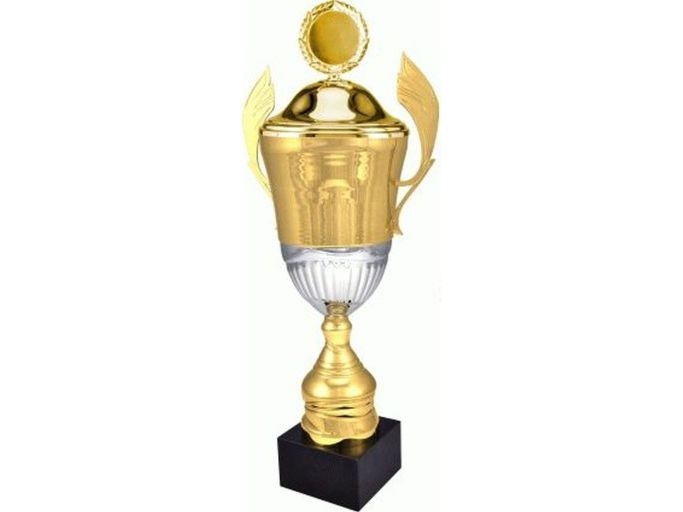 Victoria Sport Pokal Metall Gold Mit Deckel 4128/Dp