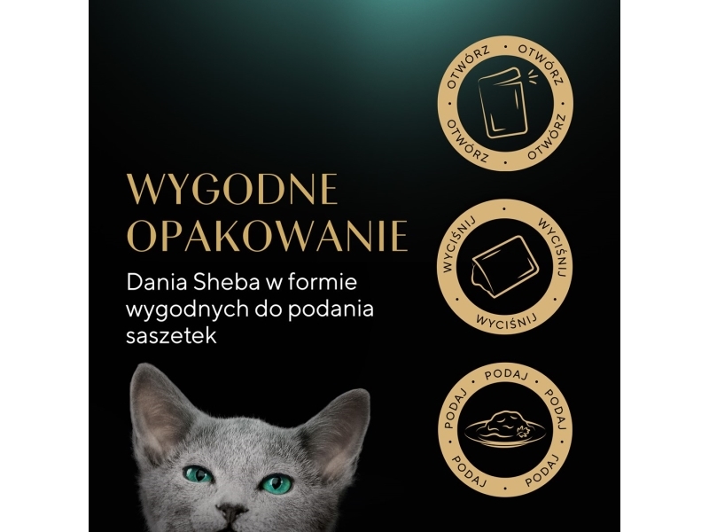 Sheba Sheba Wet Kitten Food urval av smaker i sås 85 g x 40 bitar | Sällskapsdjur - Katt - - Blötfoder katt | GameStuff