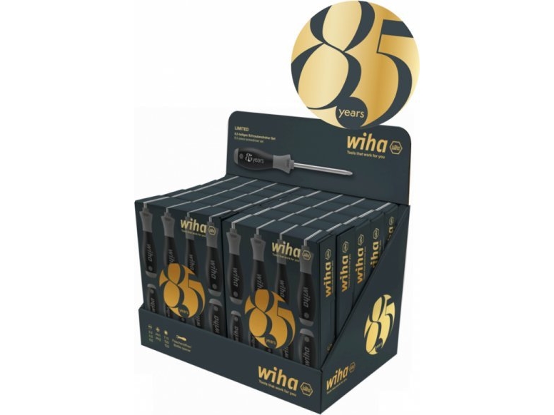 Wiha 46544 - Schraubendreher Set SoftFinish 85 Years 8.5-teilig (46544)