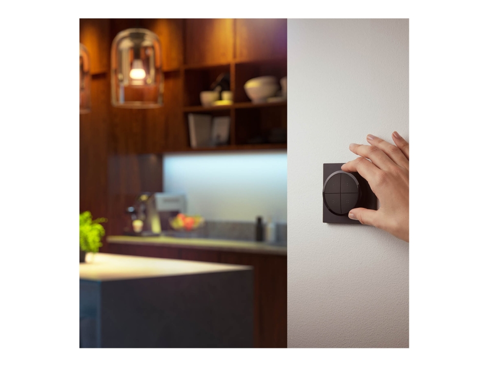 Philips Hue Tap Dial Switch Wireless Installation - Battery Powered - Easy Access To Light Scenes - Use As A Remote Control
