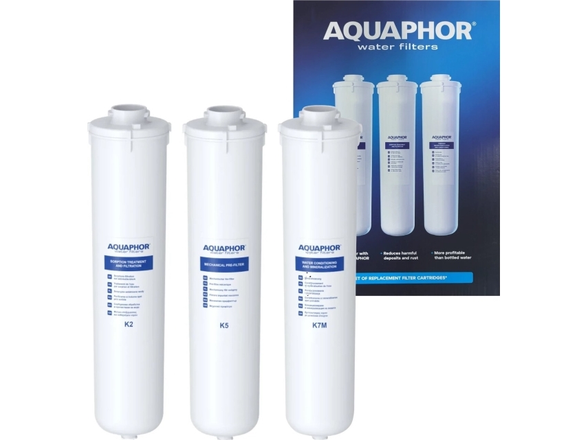 Aquaphor Aquaphor Morion Large Service - Sæt med 3 patroner til Morion-filter [K2, K5, K7M]