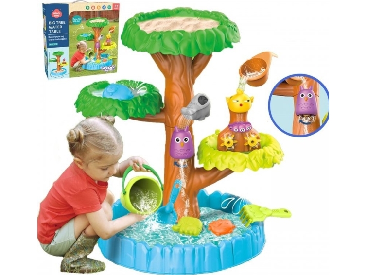 Woopie vattenbord 2-i-1 sandlåda lek och vänligt träd 8 delar | Utomhusleksaker - Spela i trädgården - Tillbehör | GameStuff