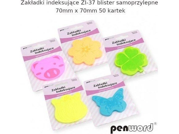 Penword indexflikar ZI-37 självhäftande 70x70 mm 50 st. Penword TARGI | Papper & Emballage - Block & Post-It - Post-it | GameStuff