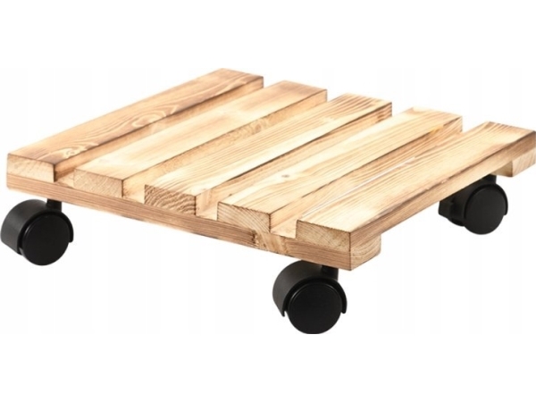 Kesper Mobiler Pflanzgefäßständer, Kiefernholz, 100 Kg