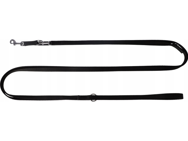 Dingo Hundesnor Bånd 1,6 Cm / 2 - 4 M Sort (Regulerbar)