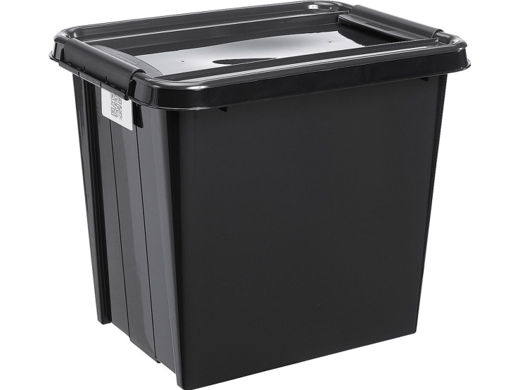 Plast Team Container med lock PlastTeam ProBox Recycle QR 53L svart | Verktyg & Verkstad - Förvaring i verkstad - Förvaringsboxar | GameStuff