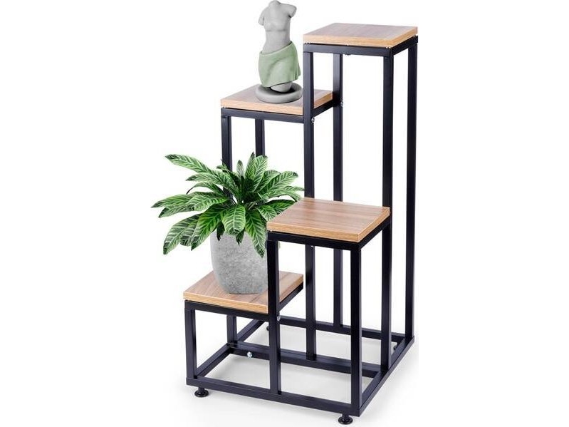 Vilde 4-etagers blomsterbed i metal 69 cm