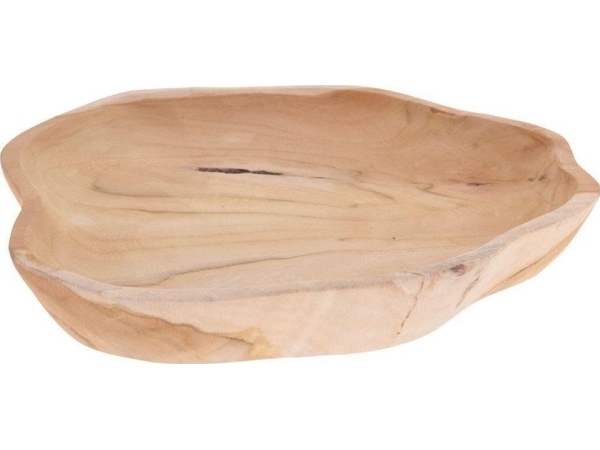 Home Styling Collection Servierplatte, Tree, Teakholz, Tablett, 35X30 Cm