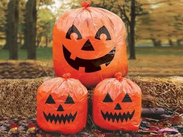 Amscan Halloween Kürbis Gras Säcke - 3 Stück Universal