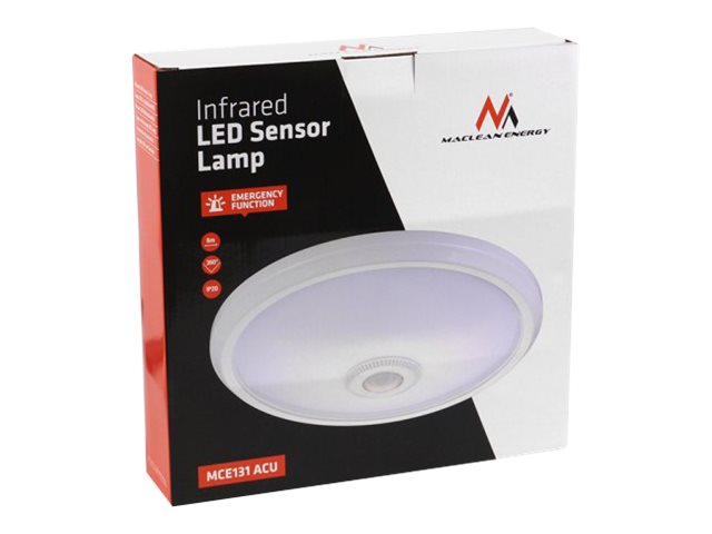 Takarmatur Maclean Mce131 Acu Maclean Mce131 Acu Taklampa Led 12w Pir Sensor Och Reservkraft