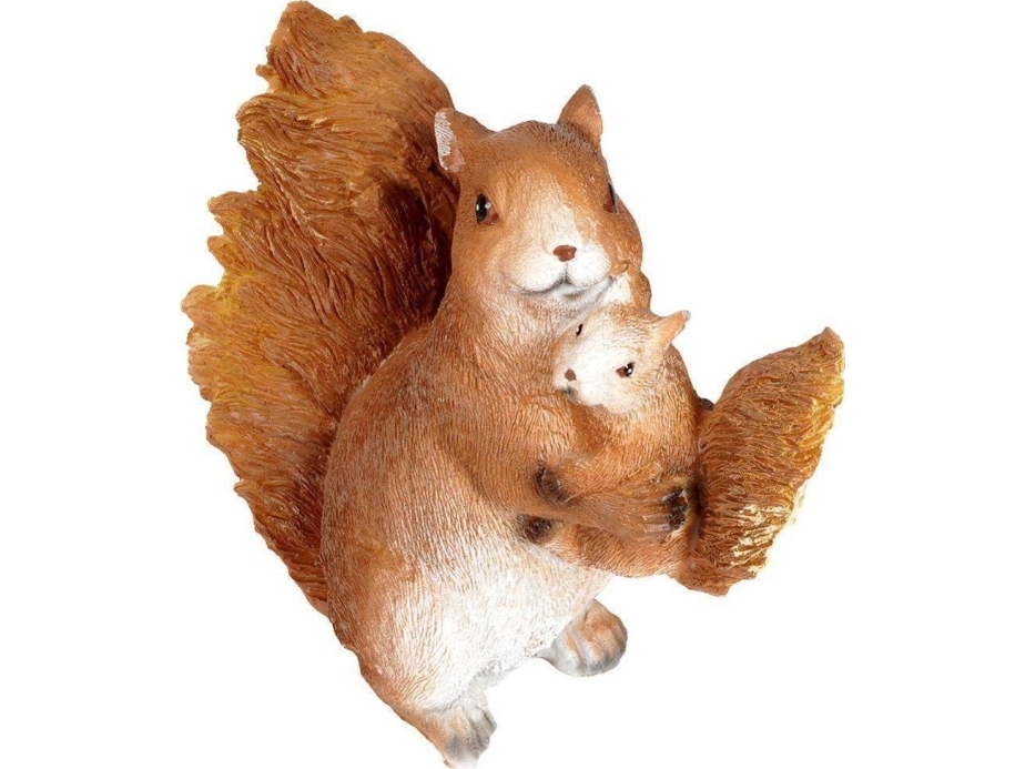 Wildes Eichhörnchen Figur Gartendeko 15X8x15 Cm