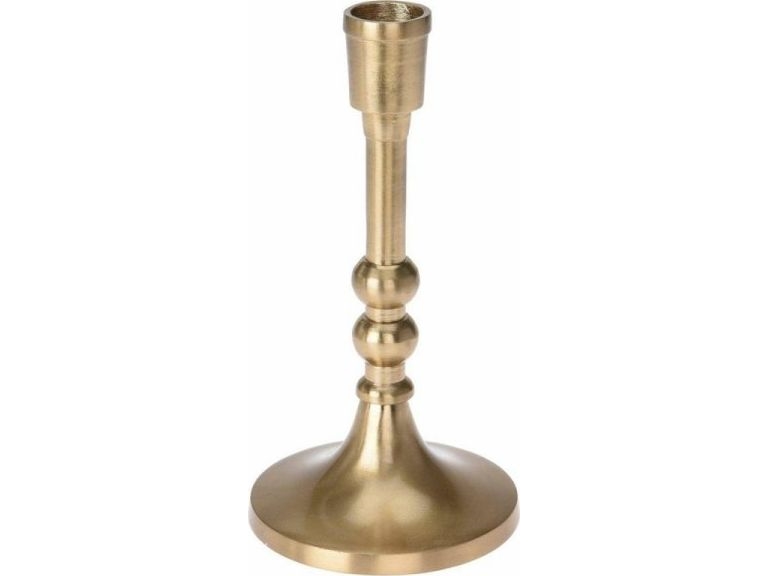 Heminredning Ljusstake i guldaluminium 17,5 cm | Bostäder - Inredning - Ljusstakar | GameStuff