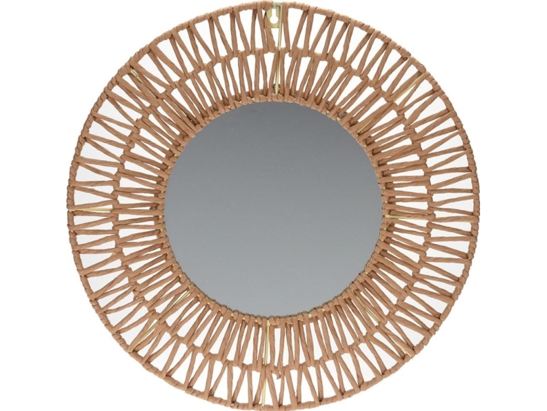 H&amp S Decoration Väggspegel med flätat gräs 45 cm | Baby & barn - Inredning - Speglar för hemmet | GameStuff