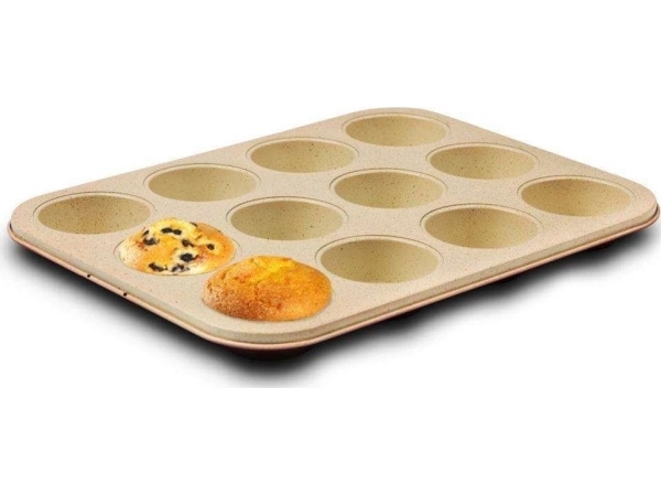 Nava Granite Ceramic Mold For Muffins Muffinsplåt För 12 Muffinsformar