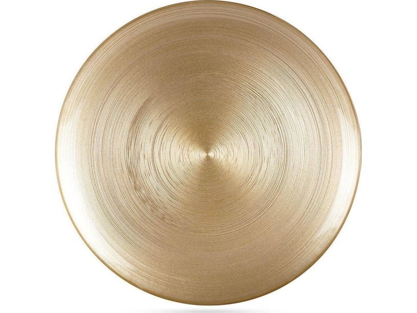 Vilde tallerkener middagstallerken flad, stor, gylden / fad 32,5 cm
