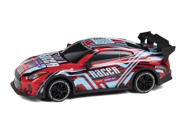 Tec-toy - Racer R/c Bil Med Lys - 1:18 - 2,4 Ghz - Rød Blå