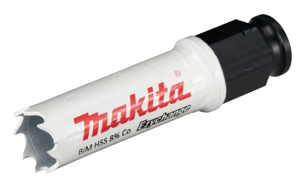 Makita E-03648, Enkelt, Boremaskine, Stål, Aluminium, Plast, Træ, Rustfrit stål, Hvid, Bimetal, 4,4 cm