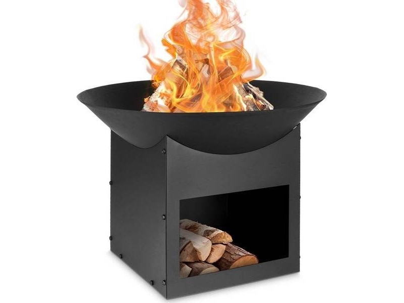 Ambiance trädgårdshärd i metall sort 56x41 cm | Trädgården - Eldstad - Eldstäder | GameStuff