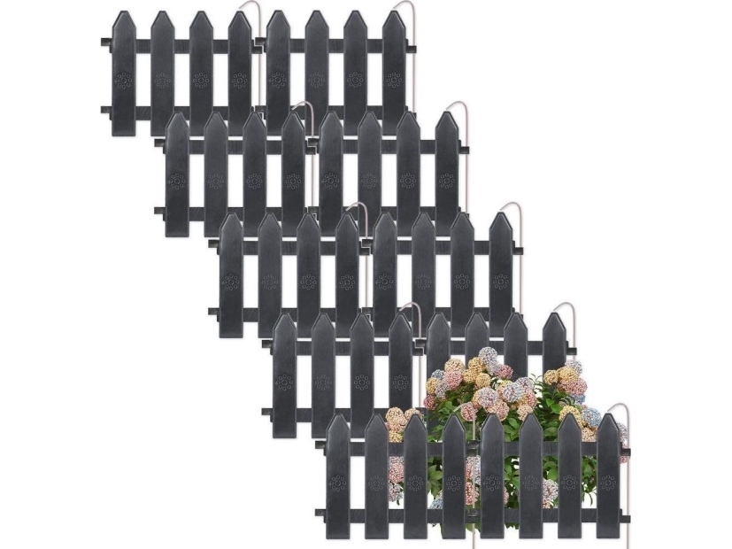 Vilde Palisada markplank kant grafit 200 cm 20x15 cm set 10 st | Grill, Bål & Terrasse - Terrass - Staket & Avskärmning | GameStuff