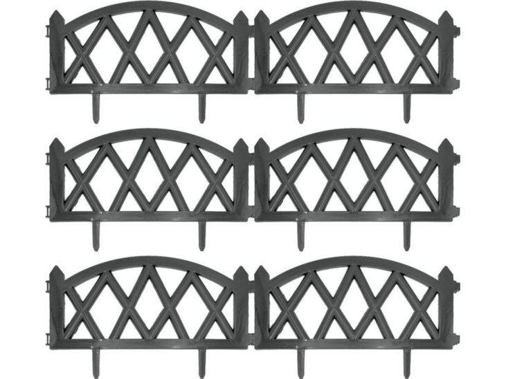 Vilde palisade puutarha-aita grafiitti 6 kpl 50x30 cm Vilde palisade puutarha-aita grafiitti 6 kpl 50x30 cm