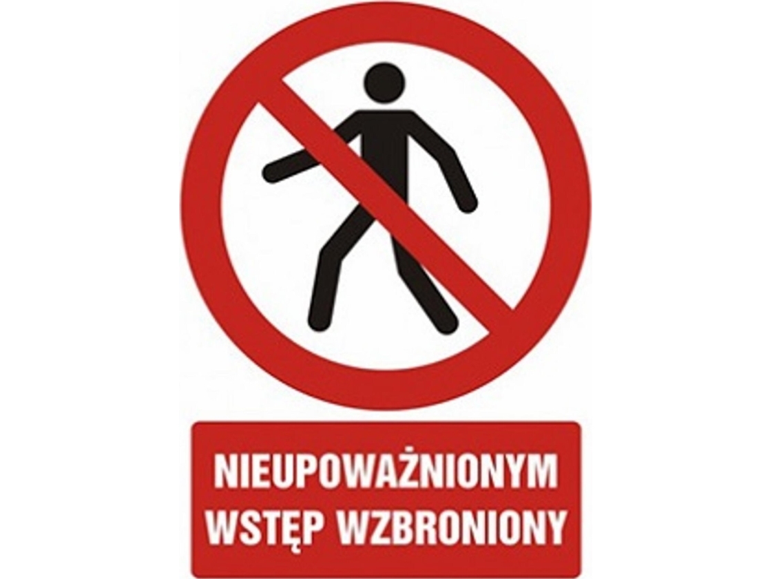 Procera Gc005bkpn - Bhp-Schild - Unbefugter Zutritt Verboten