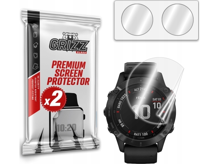 Grizzglass Keramik-Schutzfolie Ceramicfilm Für Garmin Fenix 6X / 6X Pro