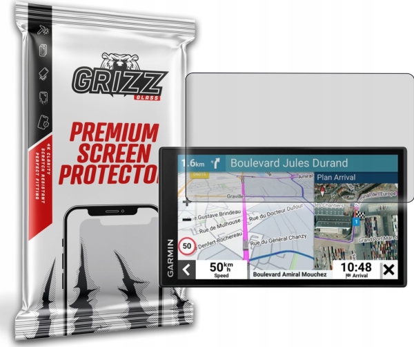 Etui Til Navigation Grizzglass Mat Folieskærm Paperscreen Til Garmin Dezl Lgv610