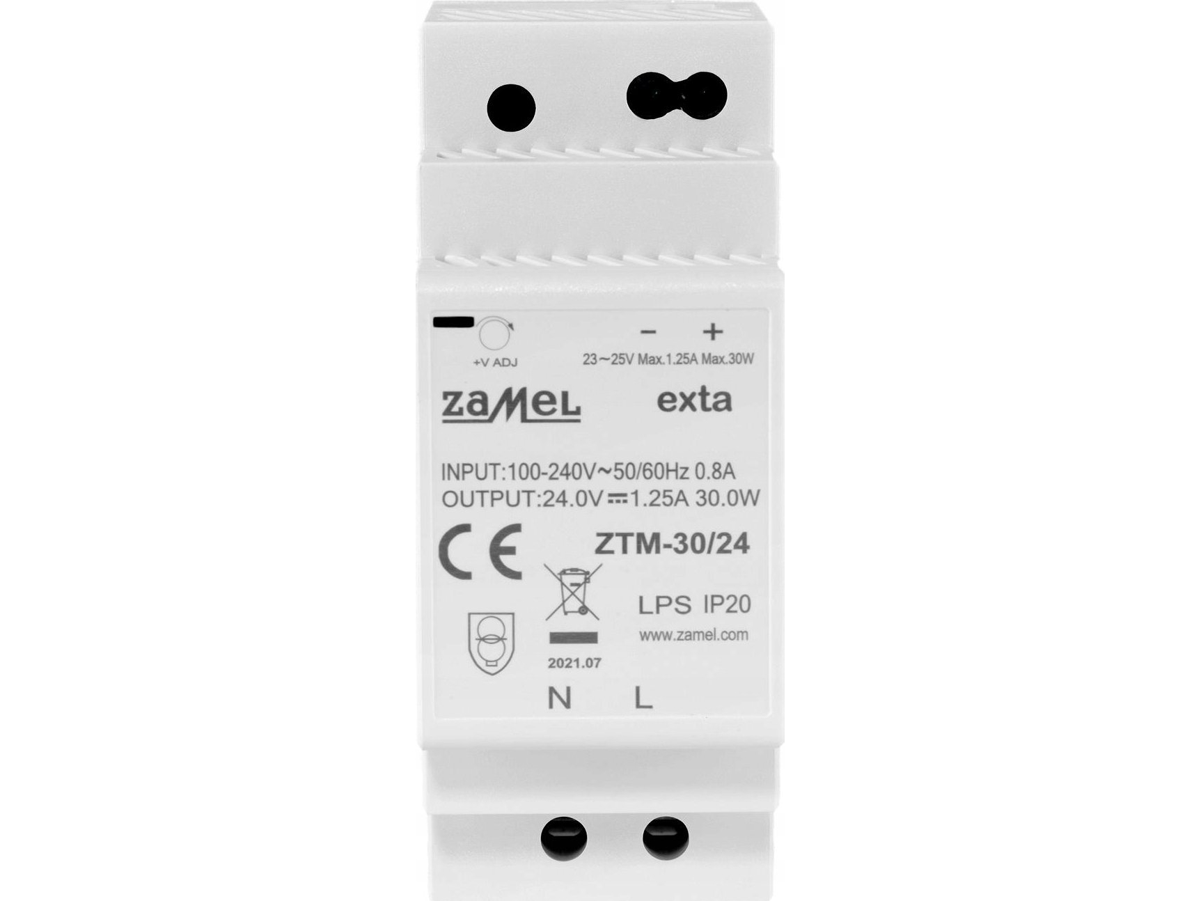 Zamel Schaltnetzteil Für Hutschiene Th-35 (Din) 30W 24V Dc Typ Ztm-30/24 Ext10000282