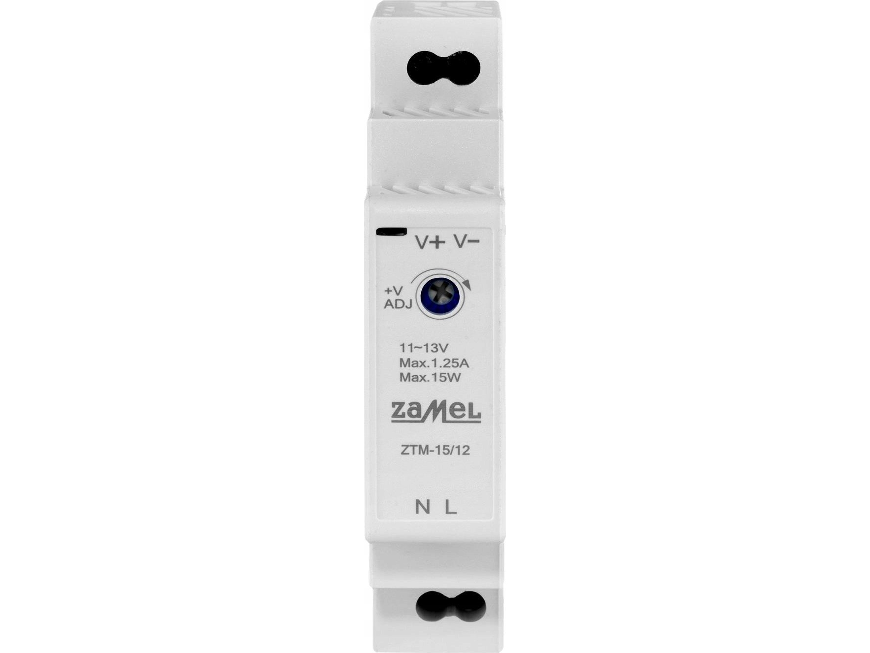 Zamel Schaltnetzteil Auf Th-35 (Din)-Hutschiene Montiert 15W 12V Dc Typ: Ztm-15/12 Ext10000279