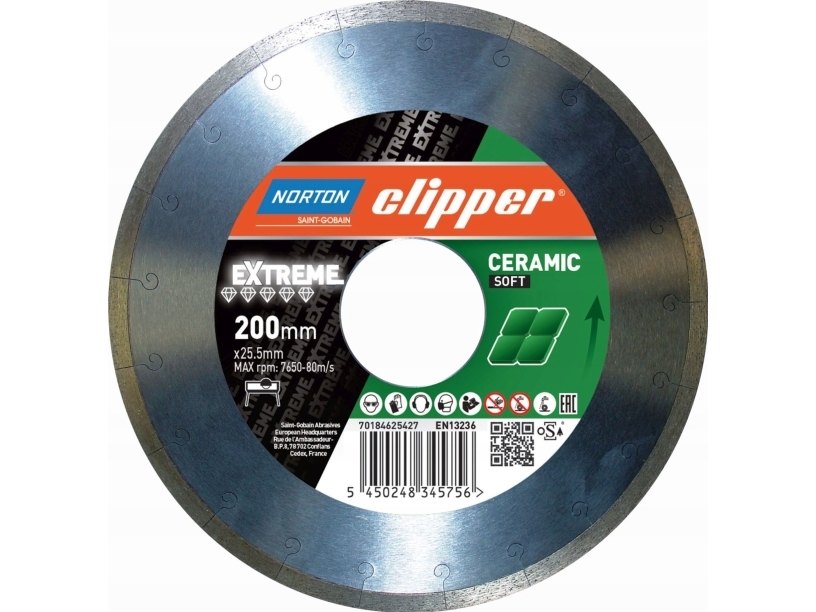 Norton Diamond Cutting Disc 200mm Norton Extreme Ceramic